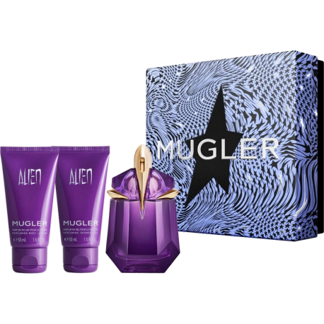 MUGLER Alien Gift Set (Edp 30 ml + Body Lotion 50 ml + Shower Gel 50 ml)